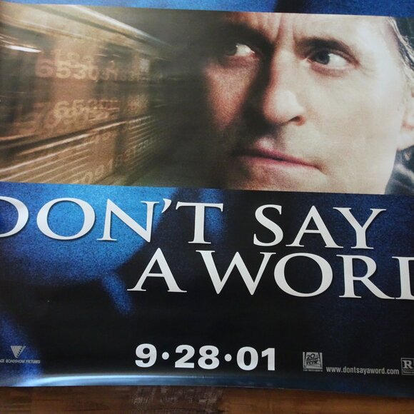 DON'T SAY A WORD - MOVIE BANNER WITH MICHAEL DOUGLAS - Picture 3 of 6